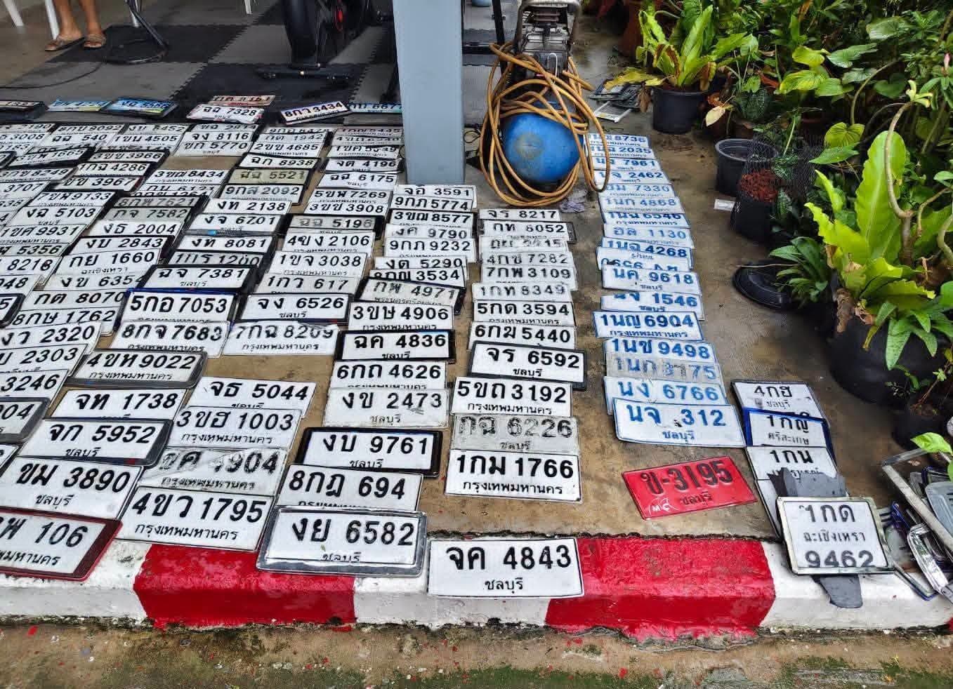 รูปป้ายทะเบียนที่พบ 137 ป้าย